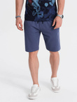 Men's knit shorts - dark blue V4 W291 