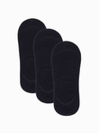 Șosete pentru bărbați, pachet de 3 șosete pentru picioare - negru V2 OM-SOSS-0103