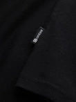 Men's V-NECK T-shirt with elastane - black V3 OM-TSCT-0106