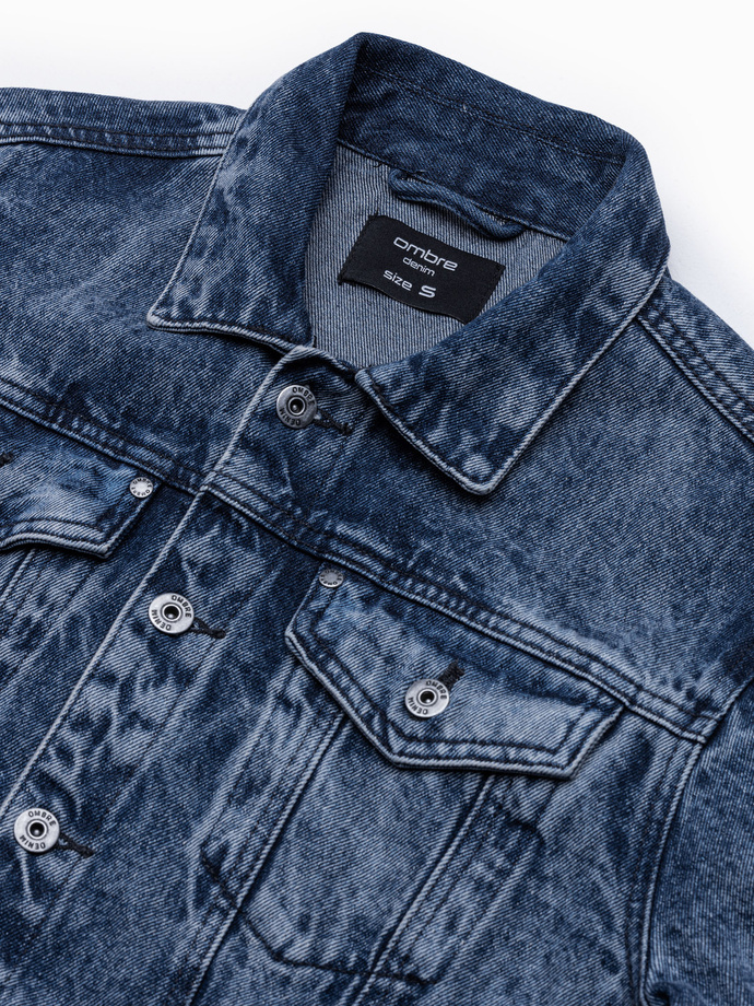 Pánska džínsová bunda katana - denim V4 OM-JADJ-0123