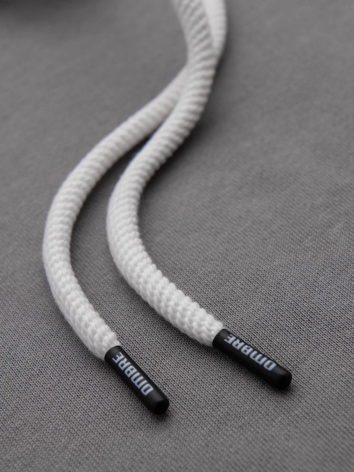 Hanorac cu glugă BASIC pentru bărbați - gri V8 B1674