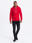 Men's hooded sweatshirt - red V10 OM-SSBN-0120