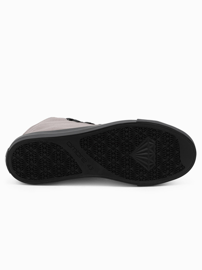 Pánské tenisky z kombinovaných materiálů - graphite V8 OM-FOTH-0143