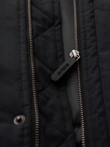 Classic long men's parka jacket - black V6 OM-JAPJ-0313