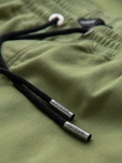 Men's knit joggers with cargo pockets - olive V3 OM-PAJO-0199