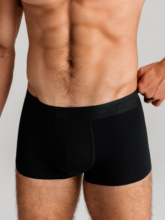 Boxeri de bărbați din bumbac cu logo - 3-pachet mix V3 OM-UNBO-0105