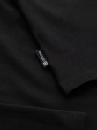 Men's plain turtleneck longsleeve - black V1 OM-LSCL-0130