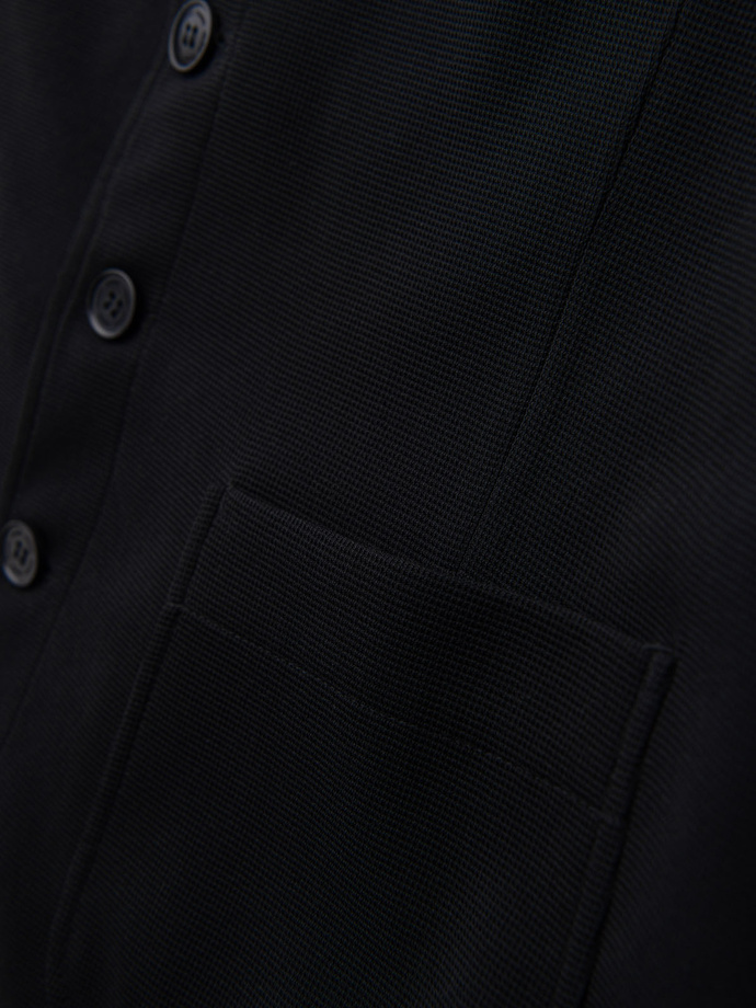 Costum bărbătesc fără revere - caramel V1 OM-BLZV-0112