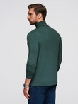 Men's plain turtleneck longsleeve - dark green V7 OM-OM-LSCL-0130