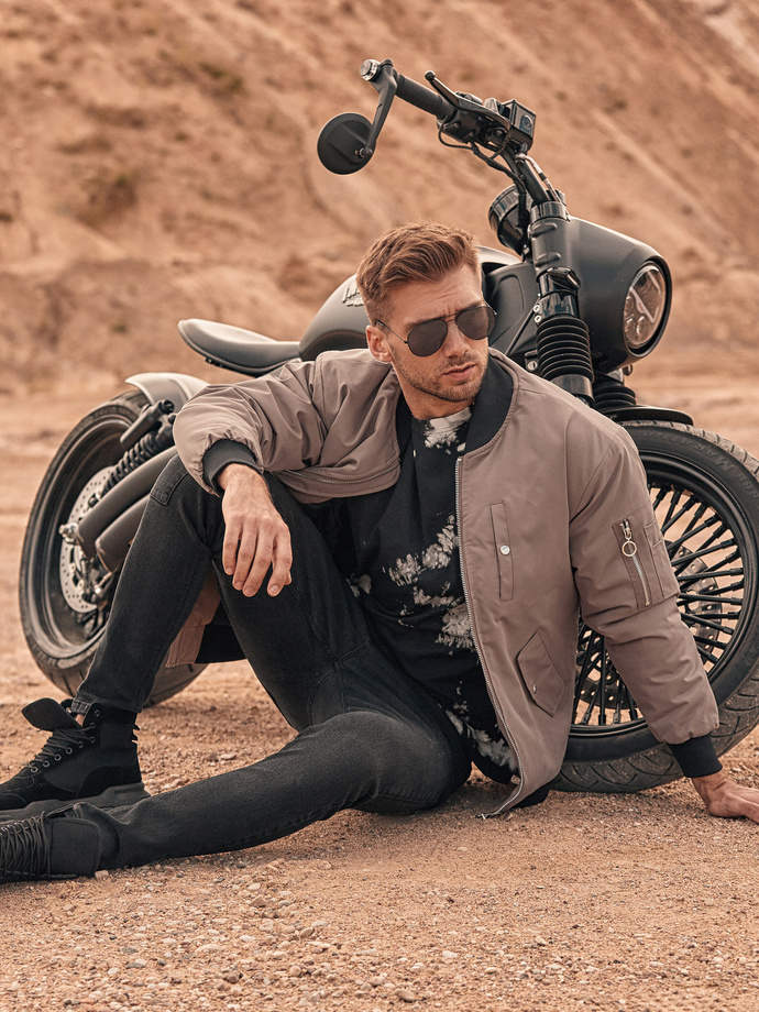 Geaca mid-season pentru barbati - bej C516