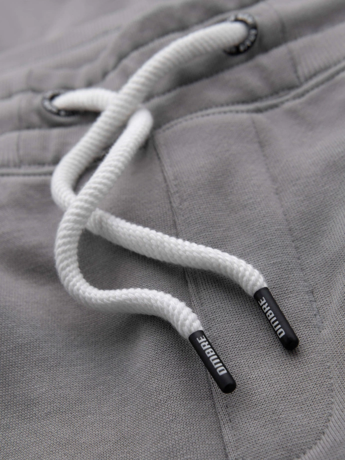 Pánské tepláky jogger - šedé V8 OM-PABS-0173