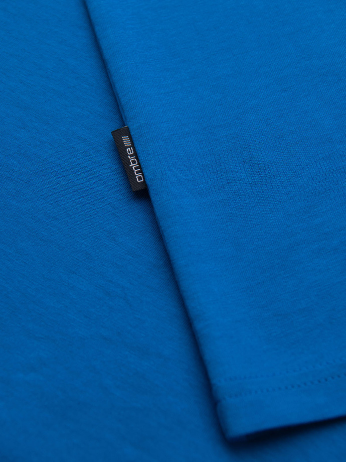 Klasické bavlnené pánske tričko BASIC - pieskové V11 OM-TSBS-0236