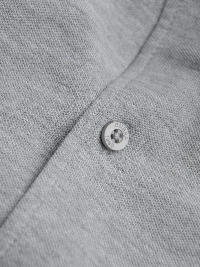 Vyriški trikotažiniai marškiniai ilgomis rankovėmis - pilki V5 K540