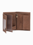 Men's leather wallet - light brown A417