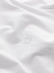 Men's V-NECK T-shirt with elastane - white V1 OM-TSCT-0106