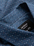 Pánská bavlněná vzorovaná košile SLIM FIT - modrá V4 OM-SHCS-0151