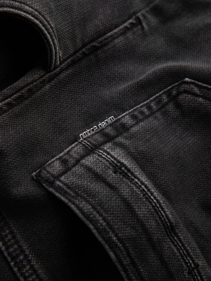 Men's denim jogger pants - black P907