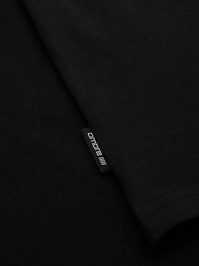 Men's cotton t-shirt with double printed logo - white V1 OM-TSPT-0211 