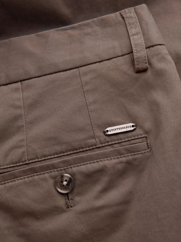 Men's uniform REGULAR FIT chino pants - brown V1 OM-PACP-0183