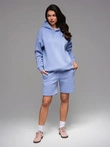 Unisex sweatshirt with hood and pockets - lavender V9 OU-SNBC-0105