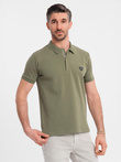 Tricou polo din tricot Pique - ecrue V7 S1746