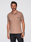 Tricou polo din tricot Pique - ecrue V7 S1746