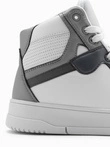 Insulated men's sneaker shoes with high upper - gray V2 OM-FOSH-0139