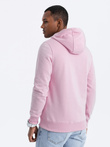 Men's printed hoodie - pink B1351