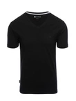 Pánské tričko V-NECK s elastanem - černé V3 OM-TSCT-0106