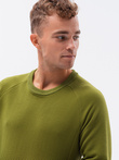 Men's hoodless sweatshirt - olive V6 B1156
