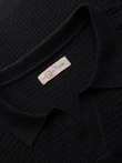 Tricou polo bărbătesc fără nasturi - albastru marin V3 OM-POSS-0110