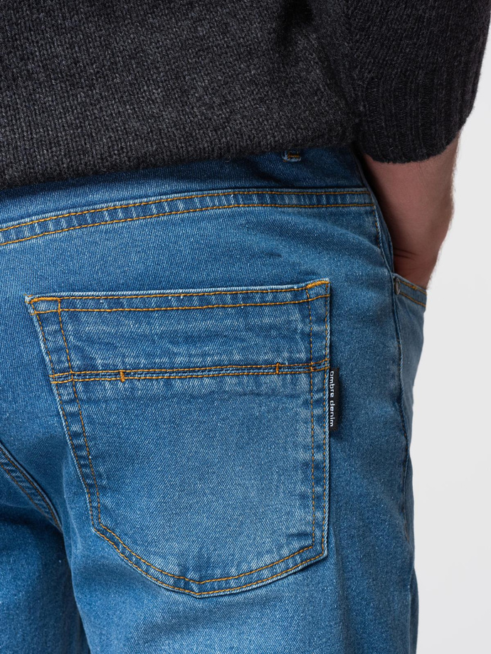 Bărbați denim evazat REGULAR FIT - albastru V3 OM-PADP-0241