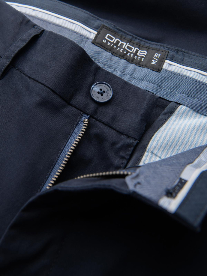 Vyriškos tamsiai mėlynos chino kelnės REGULAR FIT V4 OM-PACP-0183