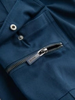 Pánské kalhoty STRAIGHT LEG cargo s kapsami na zip - tmavě modré V1 OM-PACG-0204
