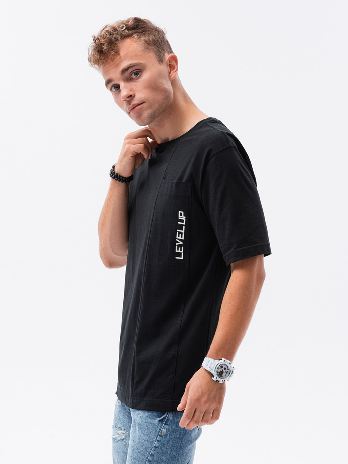 Tricou pentru barbati OVERSIZE - negru S1628