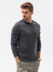 Men's plain sweatshirt - dark grey B978