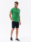 Tricou BASIC din bumbac pentru bărbați - verde V20 S1370