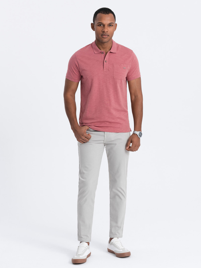 Pánske chino nohavice na mieru - sivé V2 OM-PACP-0151