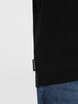 Tricou clasic din bumbac pentru bărbați BASIC - negru V1 OM-TSBS-0146