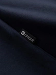 Men's signature elastane longsleeve with round neckline - navy blue V2 OM-LSCL-0102