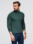 Men's plain turtleneck longsleeve - dark green V7 OM-OM-LSCL-0130