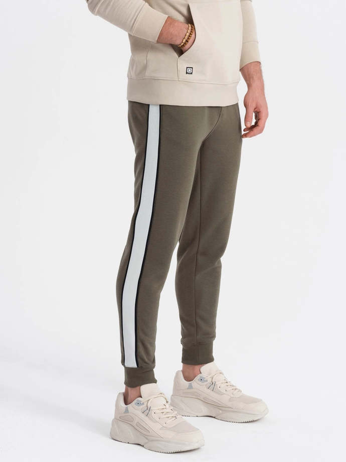 Pantaloni de trening barbati - masliniu P865