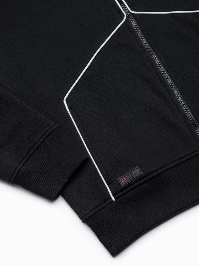 Men's zip-up sweatshirt - black V1 B1421