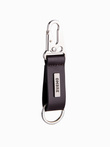 Men's key ring with snap hook - black V1 OU-ACKC-0100