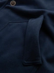 Men's button-down sweatshirt with collar - navy blue V4 OM-SSZP-0240