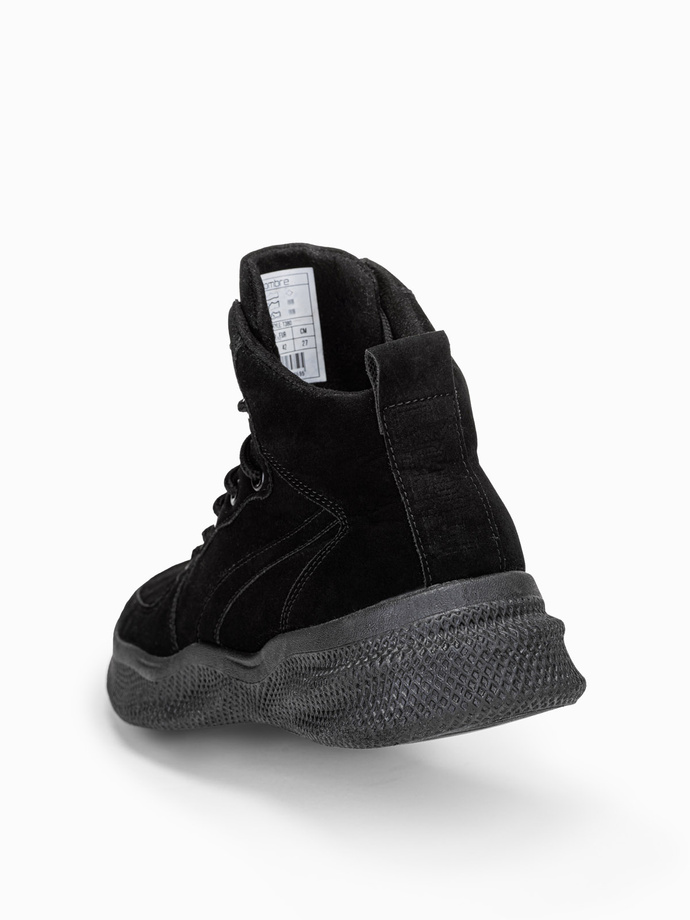 Pánské zimní boty pohorky - černá T380