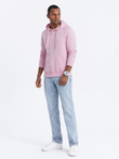 Men's printed hoodie - pink B1351