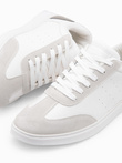 Pantofi sport casual pentru bărbați OLDSCHOOL - alb V3 OM-FOCS-0104