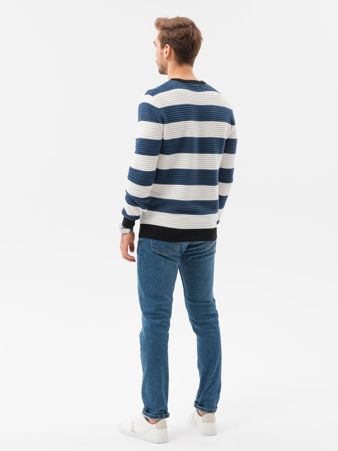 Pánský svetr - tmavě nebesky modrá E189