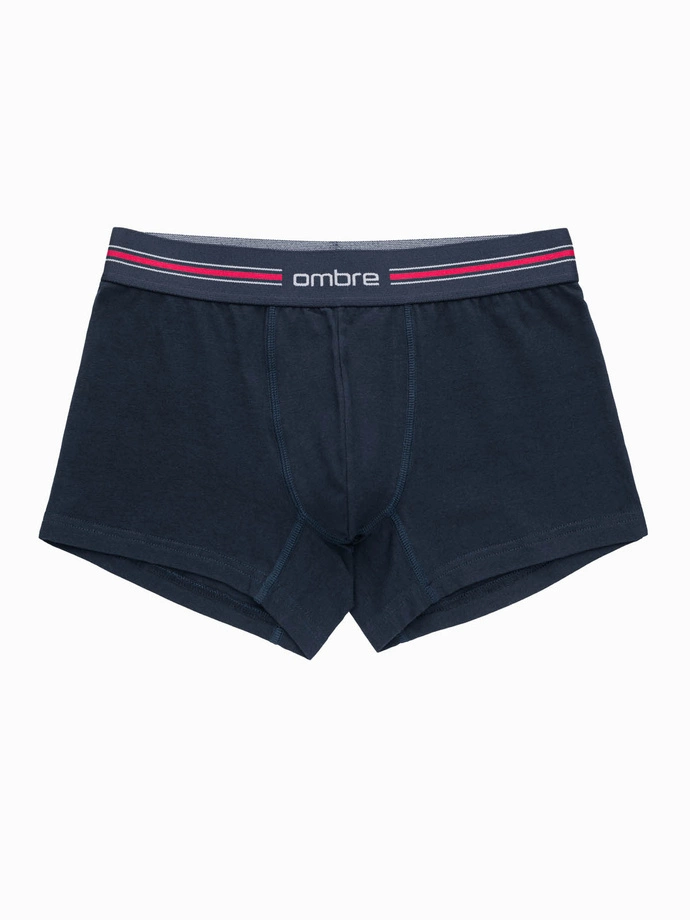 Classic fit men's boxer shorts with striped elastic band - 3